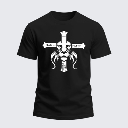 Heavyweight Cotton Tee - Man Of Faith