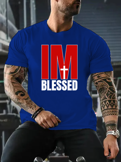 Blessed Jesus God Christian Cotton T-Shirt