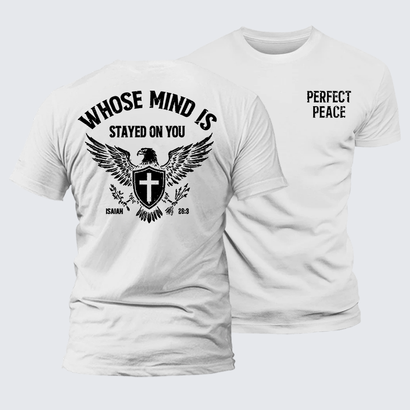 Perfect Peace Jesus God Christian Premium Mercerized Cotton Tee
