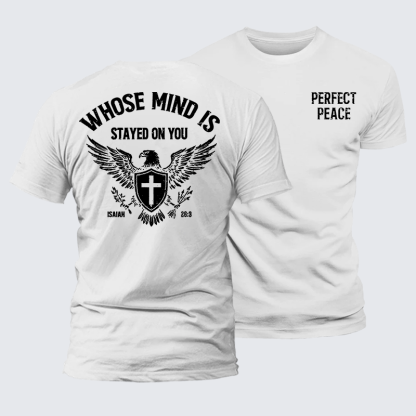 Perfect Peace Jesus God Christian Premium Mercerized Cotton Tee