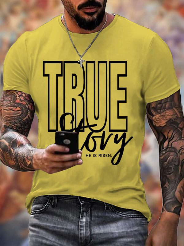 True Story Jesus God Christian Cotton T-Shirt
