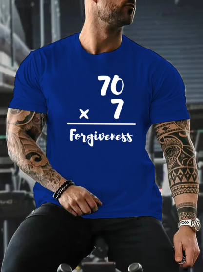 Forgive | Matthew 18:22 Jesus God Christian Cotton T-Shirt