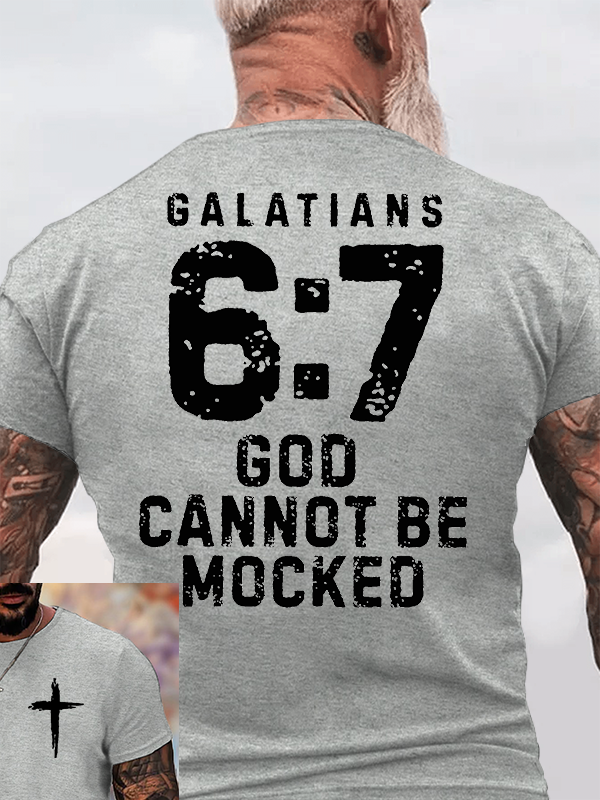 God Cannot Be Mocked Jesus God Christian Cotton T-Shirt