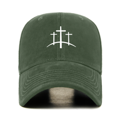 Cross Printed Christian Hats