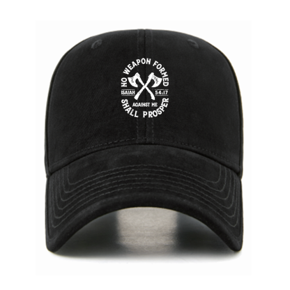 No Weapon Formed Shall Prosper - Isaiah 54:17 Christian Hats