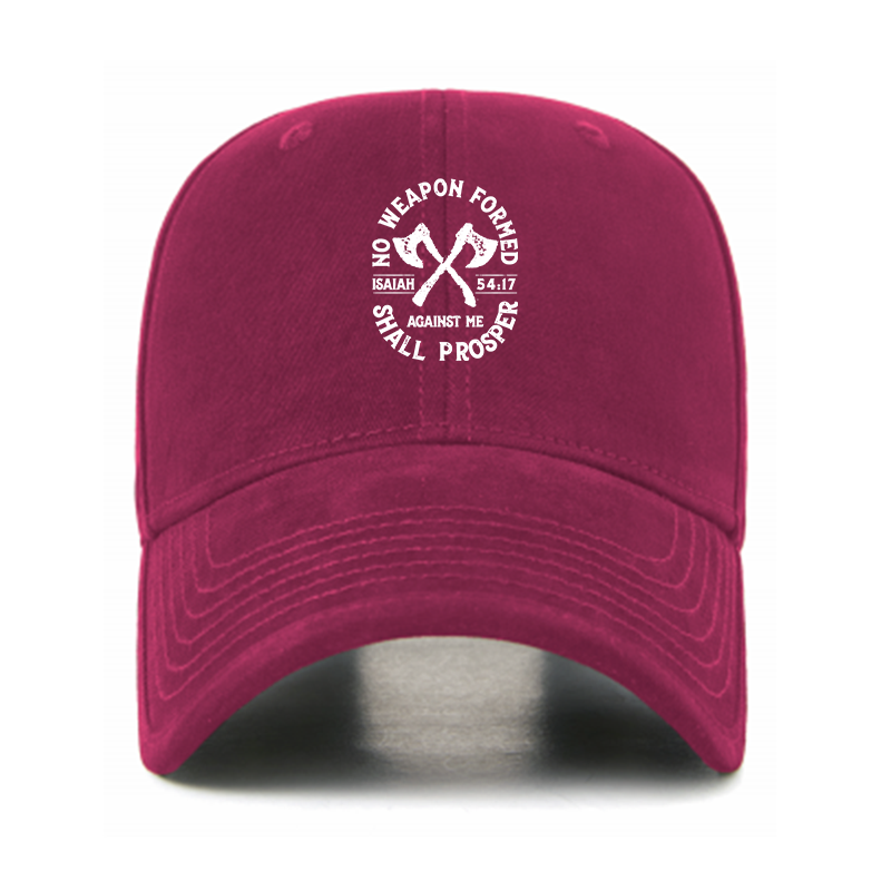 No Weapon Formed Shall Prosper - Isaiah 54:17 Christian Hats