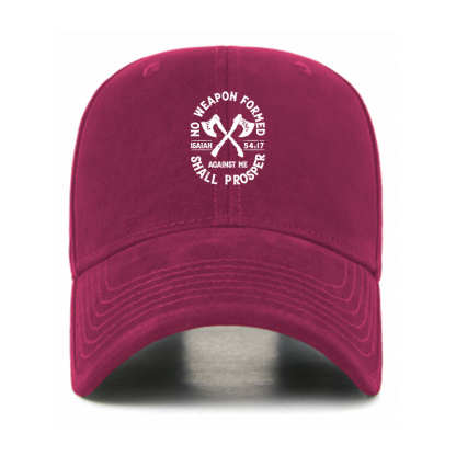 No Weapon Formed Shall Prosper - Isaiah 54:17 Christian Hats