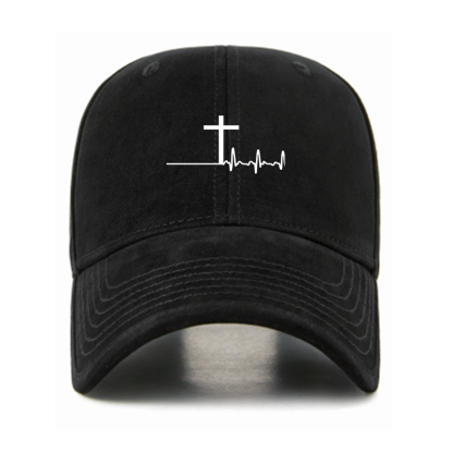 ECG Cross Christian Hats