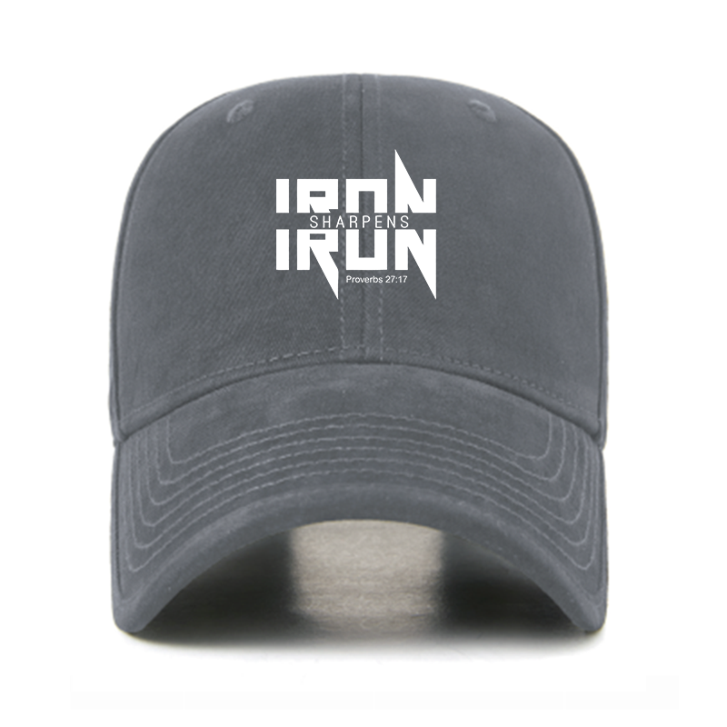 IRON SHARPENS IRON Proverbs 27:17 Christian Hats