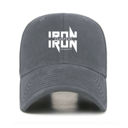 IRON SHARPENS IRON Proverbs 27:17 Christian Hats