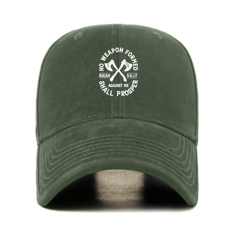 No Weapon Formed Shall Prosper - Isaiah 54:17 Christian Hats