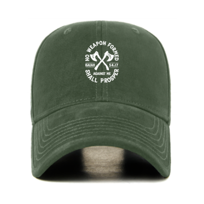No Weapon Formed Shall Prosper - Isaiah 54:17 Christian Hats