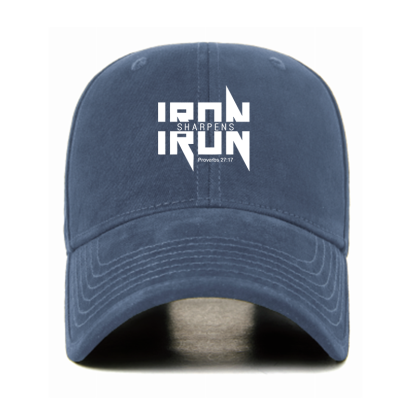 IRON SHARPENS IRON Proverbs 27:17 Christian Hats