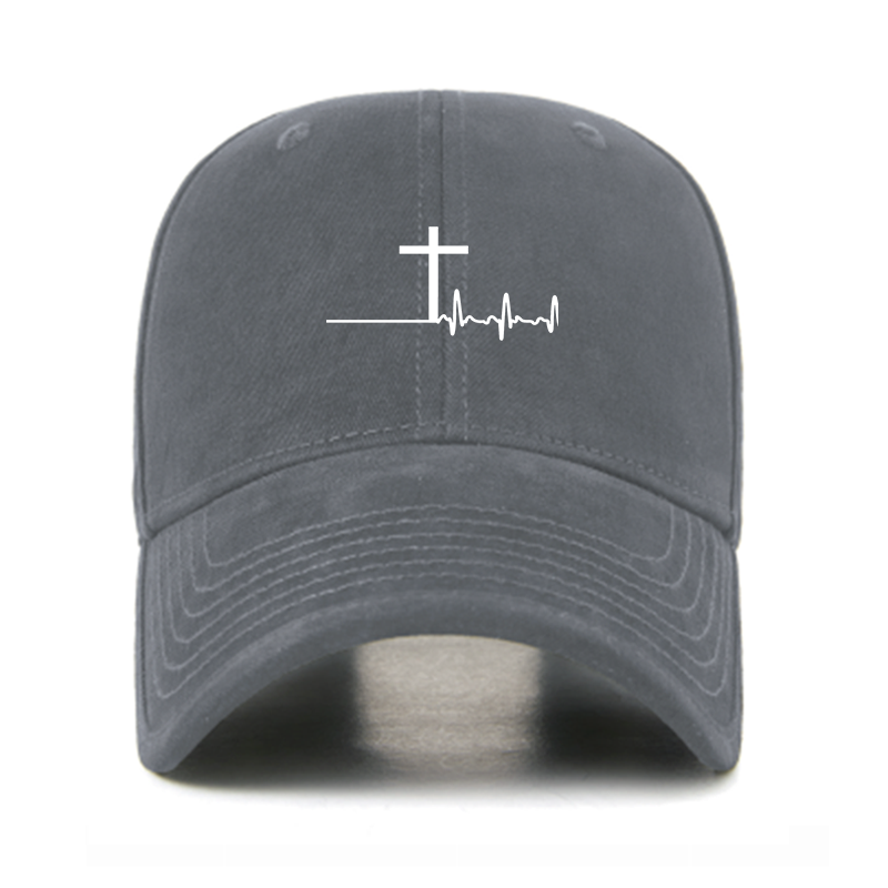 ECG Cross Christian Hats