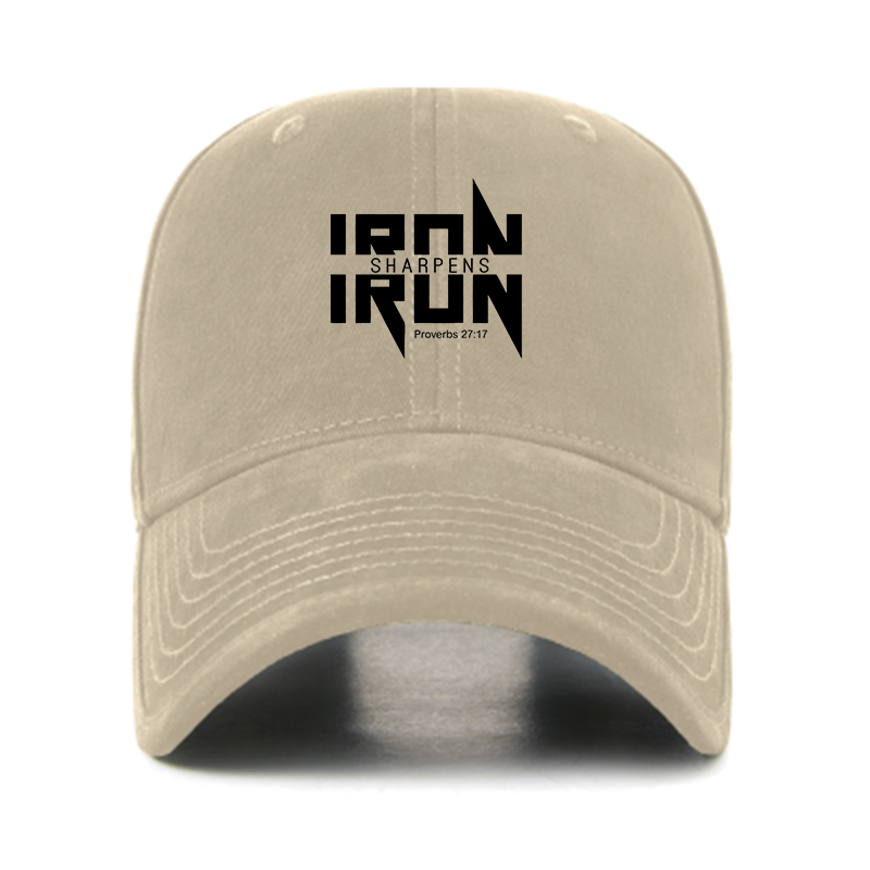 IRON SHARPENS IRON Proverbs 27:17 Christian Hats