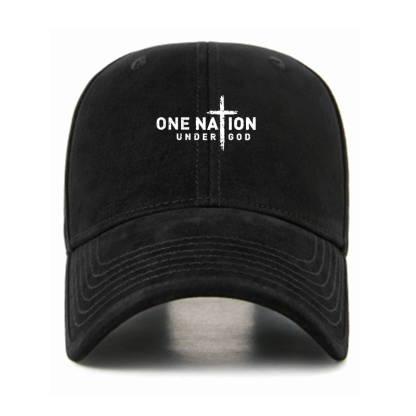 One Nation Under God Cross Christian Hats