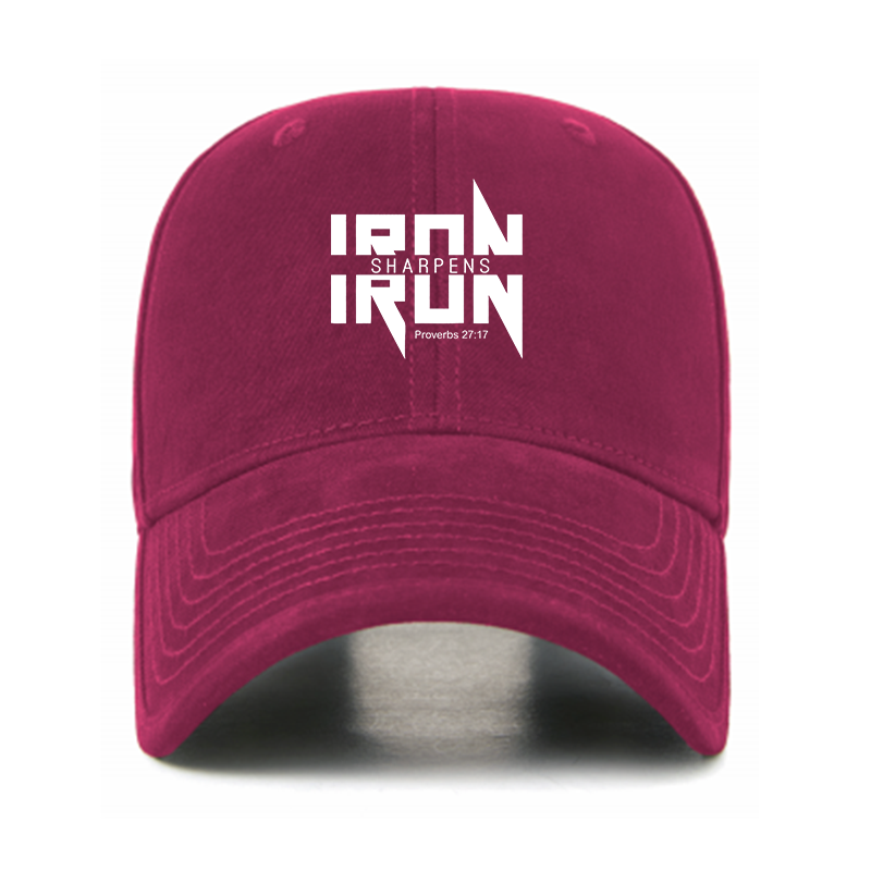 IRON SHARPENS IRON Proverbs 27:17 Christian Hats