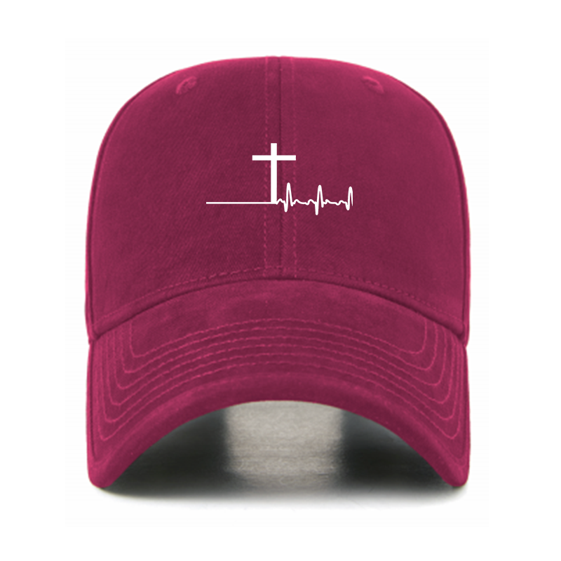 ECG Cross Christian Hats