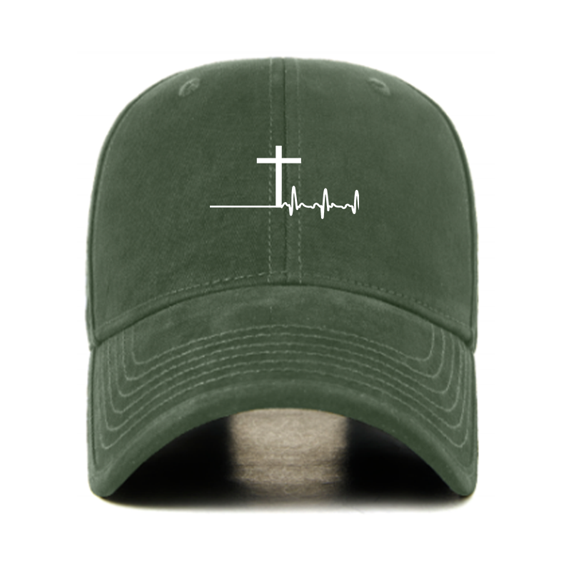 ECG Cross Christian Hats