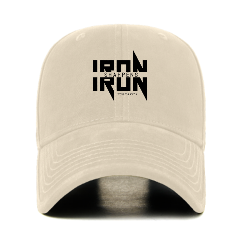 IRON SHARPENS IRON Proverbs 27:17 Christian Hats