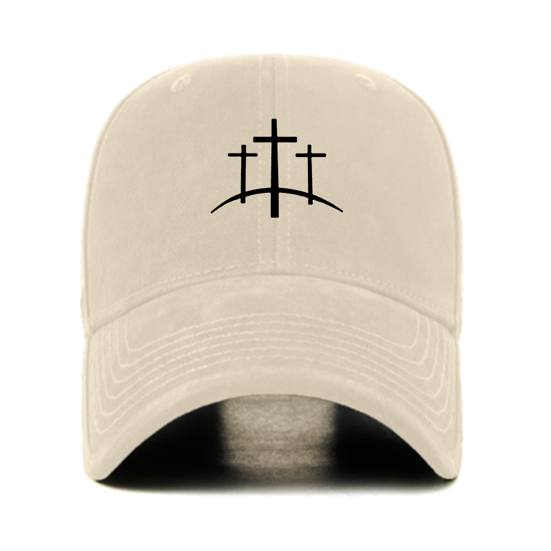 Cross Printed Christian Hats