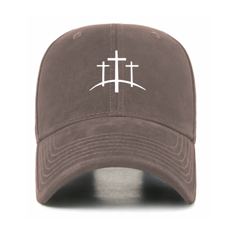 Cross Printed Christian Hats