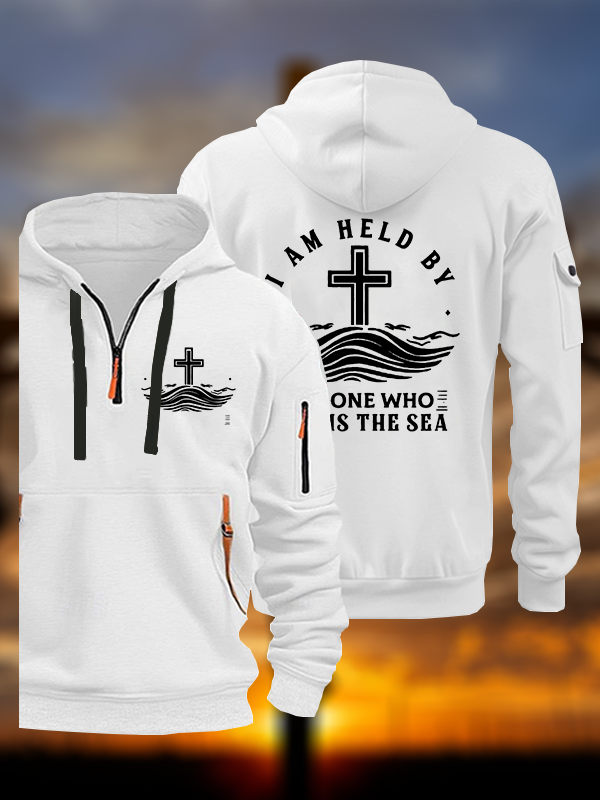 I Am Held By Jesus Who Calms The Sea Jesus God Christian Zipper Hoodies