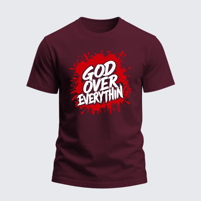 Heavyweight Cotton Tee - God Over Everything