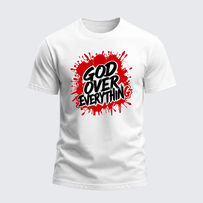 Heavyweight Cotton Tee - God Over Everything