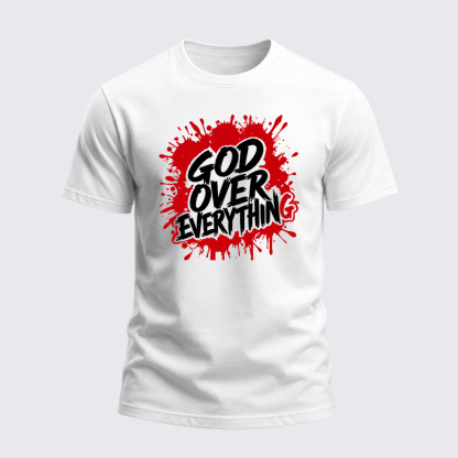 Heavyweight Cotton Tee - God Over Everything