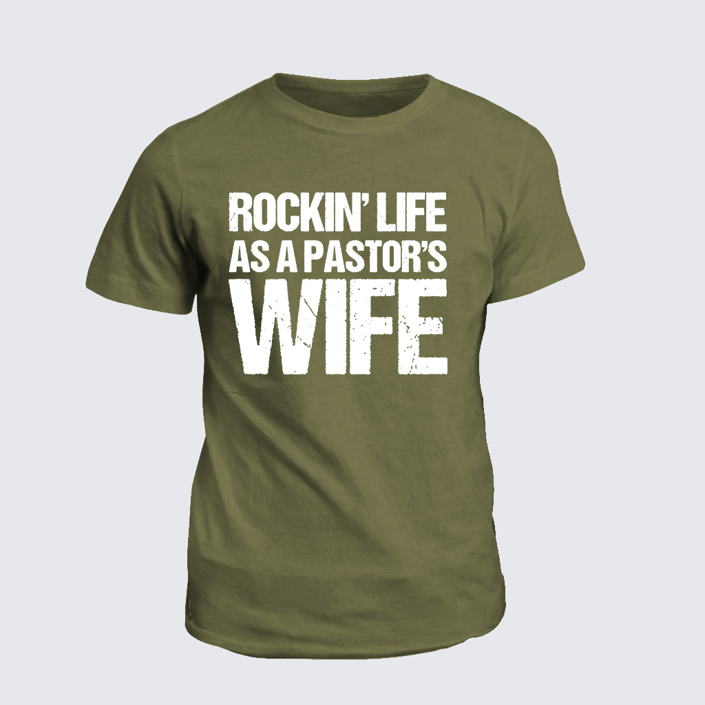 Classic Cotton Tee - Rockin Life As A Pastors Wife