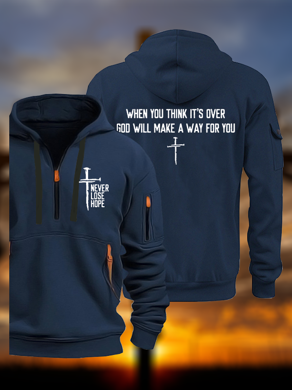Never Lose Hope Jesus God Christian Zipper Hoodies