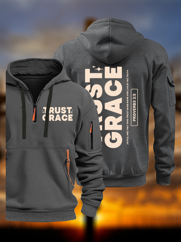 Trust Grace Jesus God Christian Zipper Hoodies