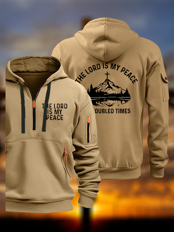 The Lord Is My Peace In Troubled Times Jesus God Christian Zipper Hoodies