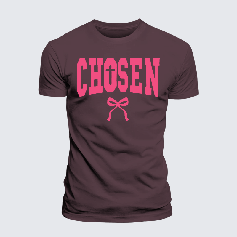 Chosen Jesus God Christian Premium Mercerized Cotton Tee