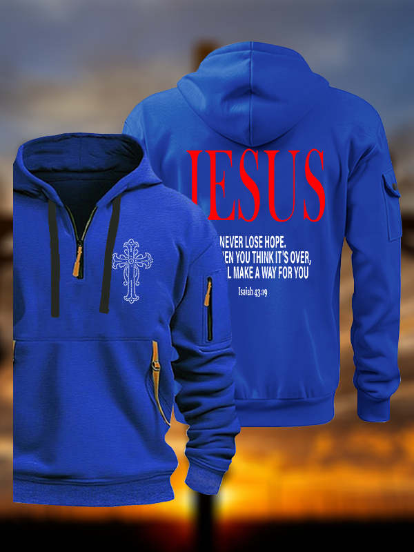 Jesus Never Lose Hope Jesus God Christian Zipper Hoodies