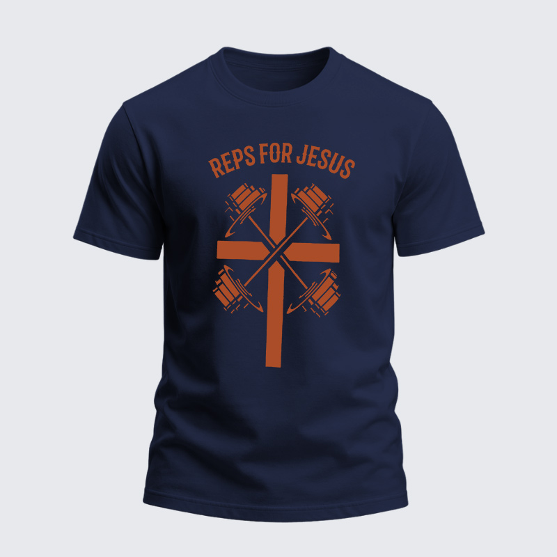 Heavyweight Cotton Tee - Reps For Jesus