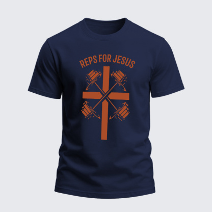 Heavyweight Cotton Tee - Reps For Jesus