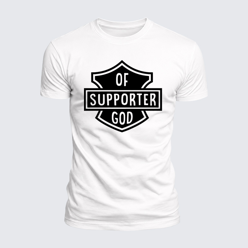 Of Support God Jesus God Christian  – Luxe Mercerized Interlock Cotton Tee
