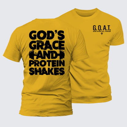 Gym Faith Jesus God Christian Premium Mercerized Cotton Tee