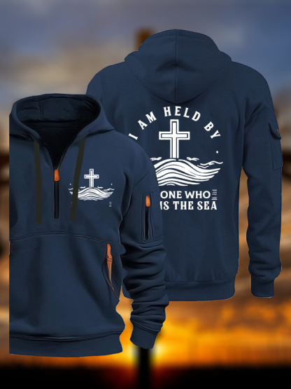 I Am Held By Jesus Who Calms The Sea Jesus God Christian Zipper Hoodies