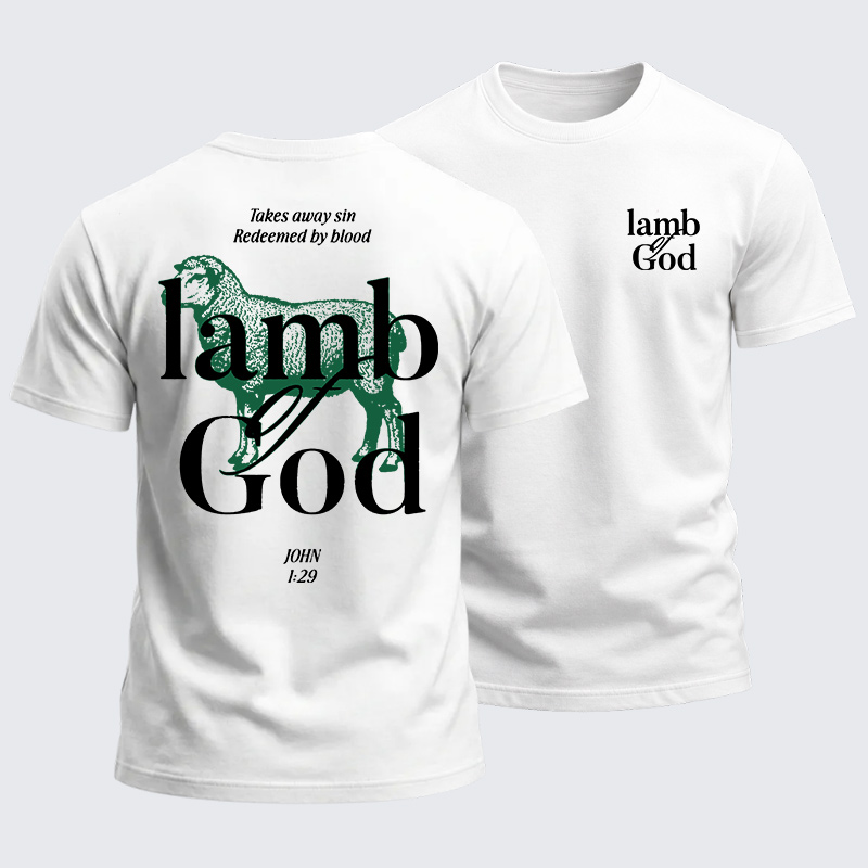 Heavyweight Cotton Tee - Lamb Of God