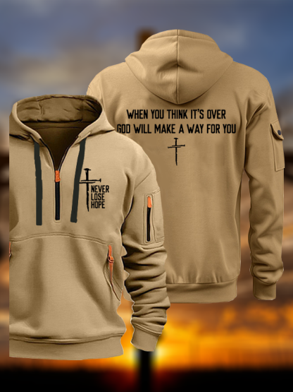 Never Lose Hope Jesus God Christian Zipper Hoodies