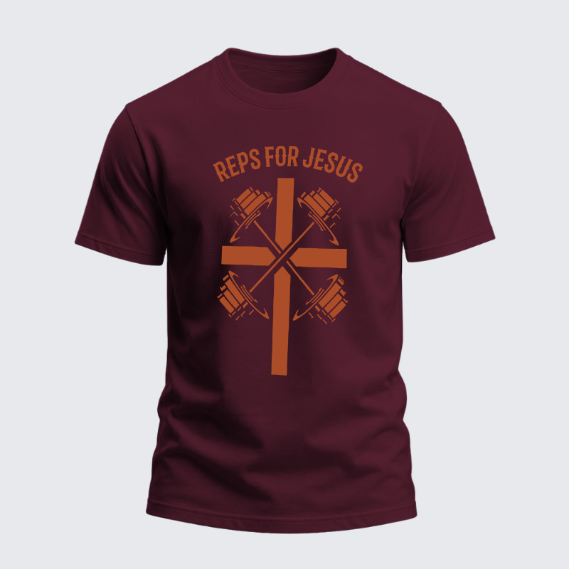 Heavyweight Cotton Tee - Reps For Jesus