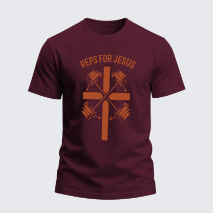 Heavyweight Cotton Tee - Reps For Jesus
