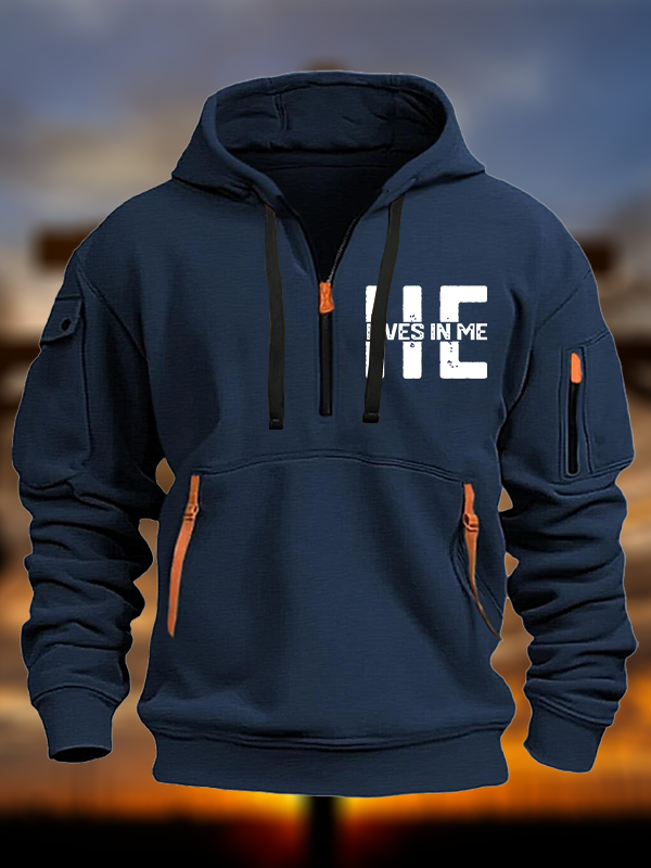 He Lives In Me Jesus God Christian Zipper Hoodies