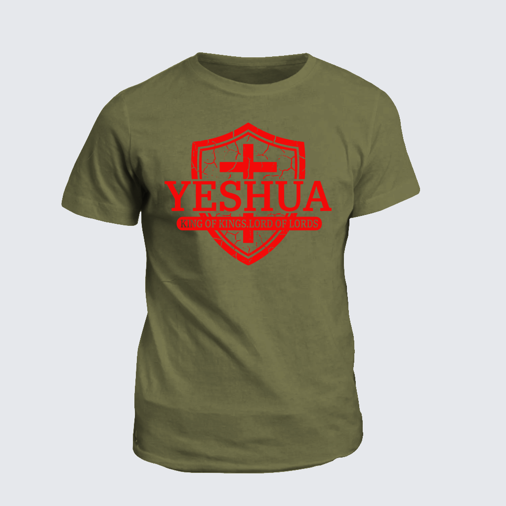 Yeshua King Of Kings Lord Of Lords Jesus God Christian Cotton T-Shirt