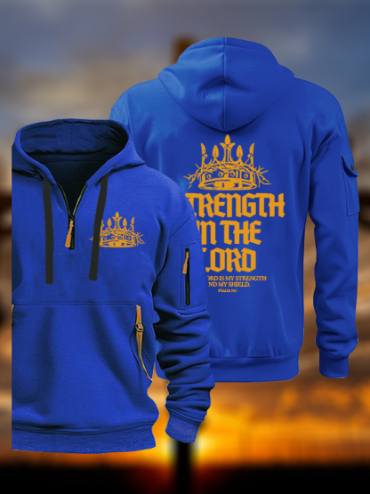 Strength In The Lord Jesus God Christian Zipper Hoodies