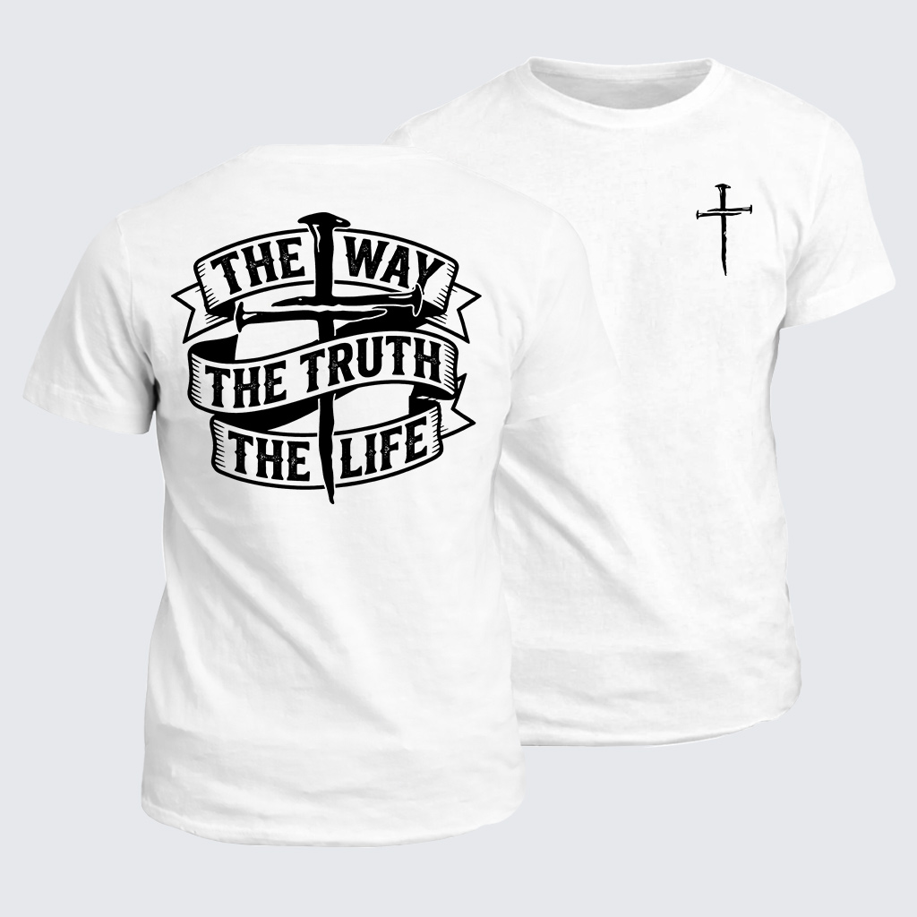 Jesus The Way The Truth The Life Jesus God Christian Cotton T-Shirt