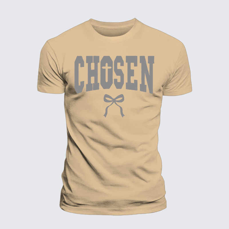 Chosen Jesus God Christian Premium Mercerized Cotton Tee